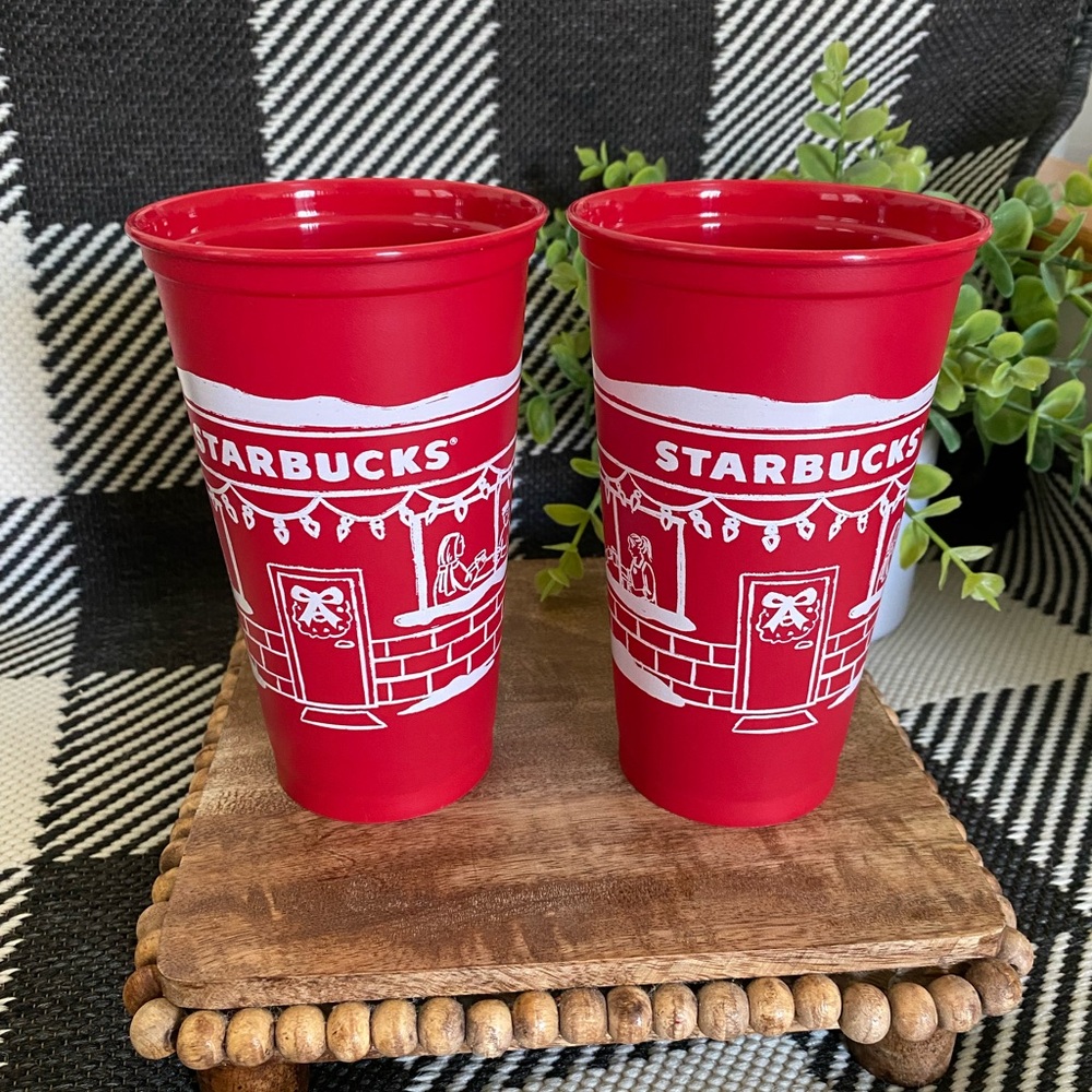 Starbucks red cups